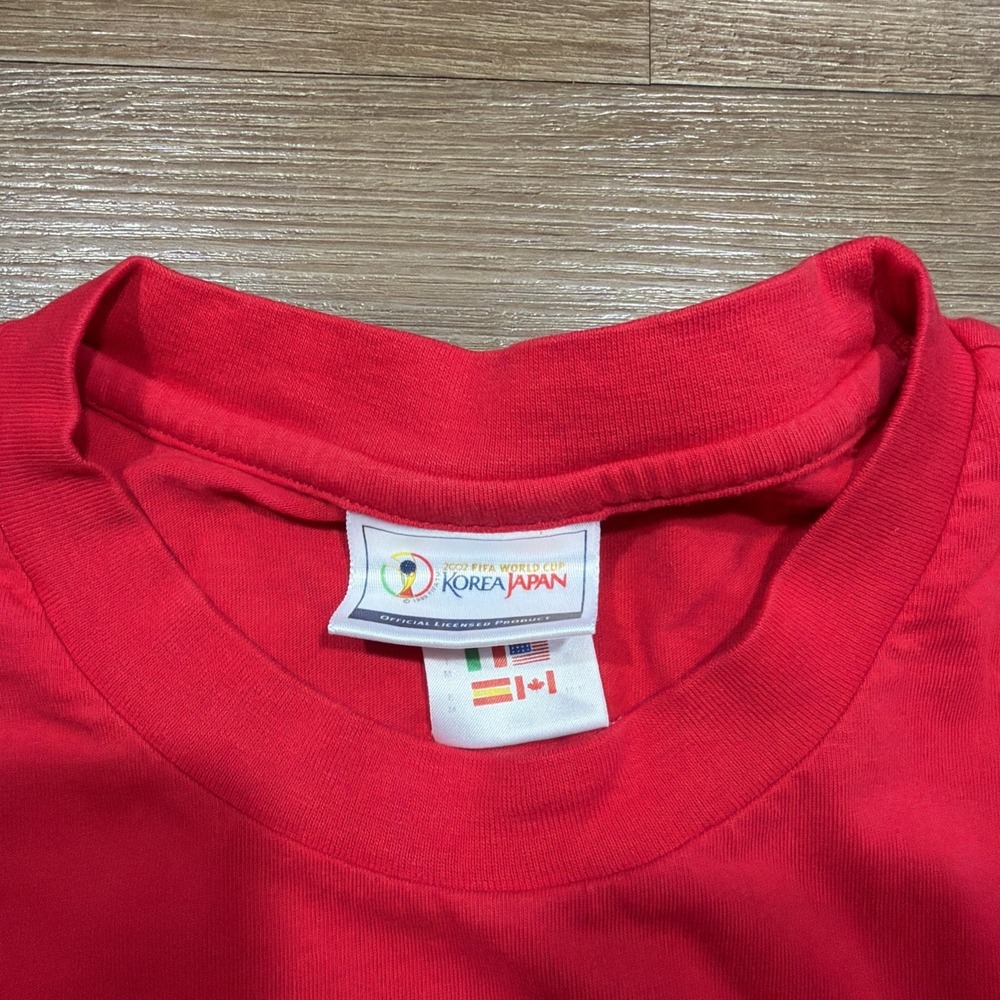 Adidas Vintage 2002 "Come On England" World Cup Korea Japan Soccer TShirt MEDIUM - Picture 5 of 12